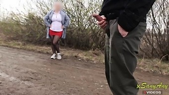 A Chance Encounter With An Unsuspecting Mom In A Park Leads To A Handjob And A Voyeuristic Video Capture