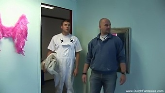 Dutch Housewife Gets Wild With Two Men In Amsterdam