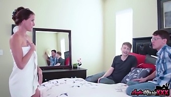 Big Natural Tits Stepmom Sofie Marie Takes On Two Big Cocks In A Hot Threesome