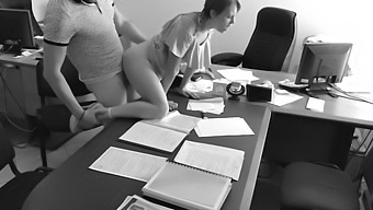 The Employer Has Sex With His Petite Secretary In The Office And Records It Using A Concealed Camera