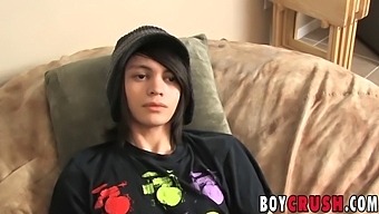 Stunning Young Gay Man Masturbating And Ejaculating During Sexual Interview