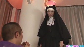 Rika Sakurai, A Sinful Nun, Enjoys Anal Sex And Oral Pleasure