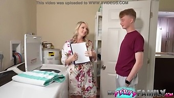 Stepmother Seduces Stepson With Large Natural Breasts For Sexual Release