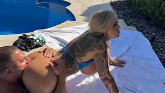 Beautiful Blonde Kali Roses Has An Amazing Big Natural Tits And A Great Ass, She Gets A Creampie In This Video.