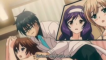 Erotic Hentai Video Featuring A Hardcore Foursome With Ample Breasts And Penises