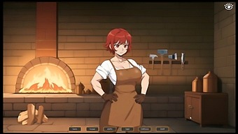 Masturbating Sheen In A Hot Forge: A Hentai Game Episode