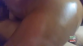 Latina Babe Enjoys A Rough Ride On My Cock While Her Boyfriend Masturbates And Finishes Inside Her
